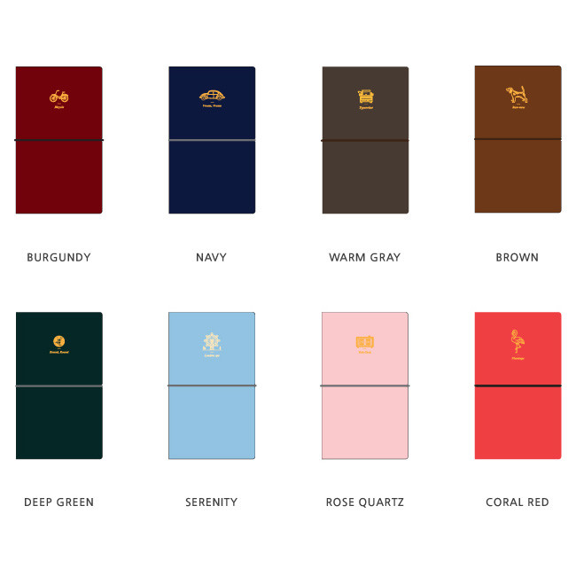 Color of 2017 Pictogram life medium undated diary