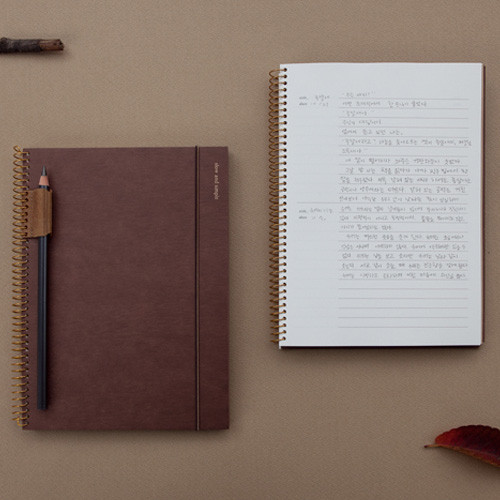 Jstory Slow and simple wirebound monthly undated journal notebook