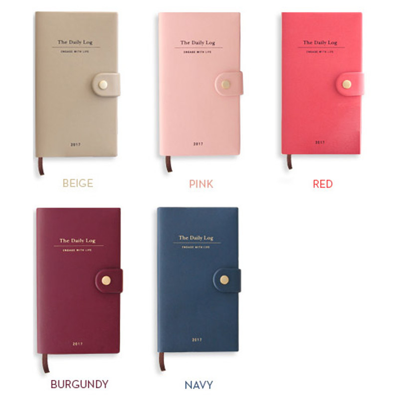 Color of 2017 Gunmangzeung Engage with life button dated diary scheduler