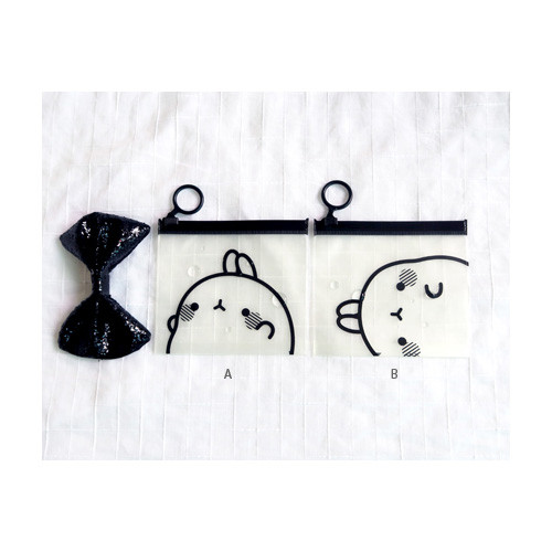Bookcodi Molang zip lock small pouch