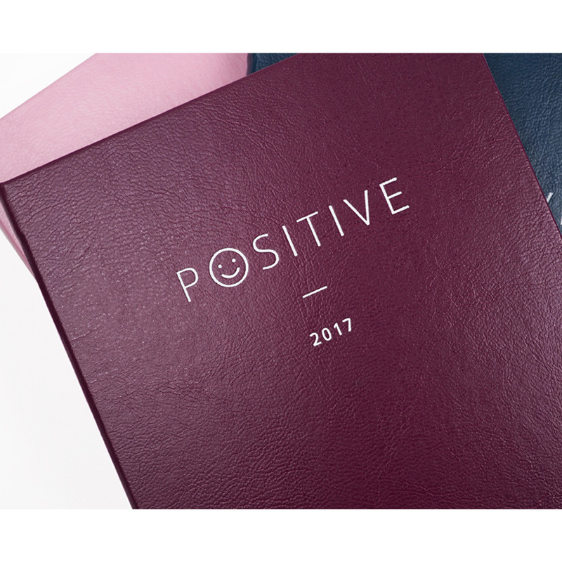 Positive dated hardcover diary