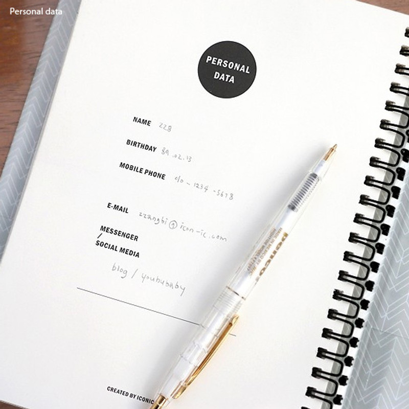 Personal data - Seize the day wirebound daily undated planner