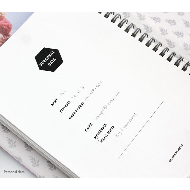 Personal data - Seize the day wirebound weekly undated planner