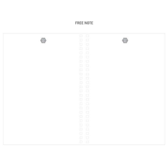 Free note - Seize the day wirebound weekly undated planner