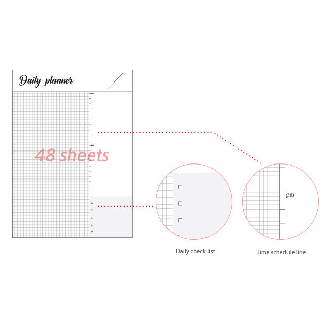 Detail of Wanna This Calli daily desk memo notepad