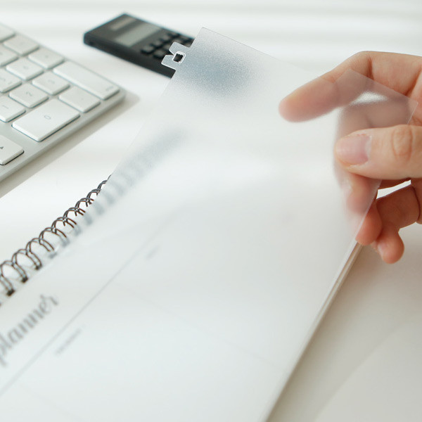 Detachable PVC cover - Wanna This Calli undated weekly desk planner