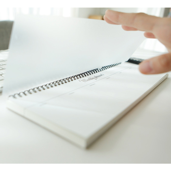 PVC cover - Wanna This Calli undated weekly desk planner