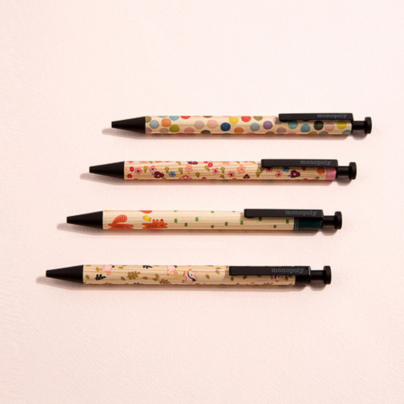 Monopoly Toffeenut cute black ballpoint pen 0.7mm 