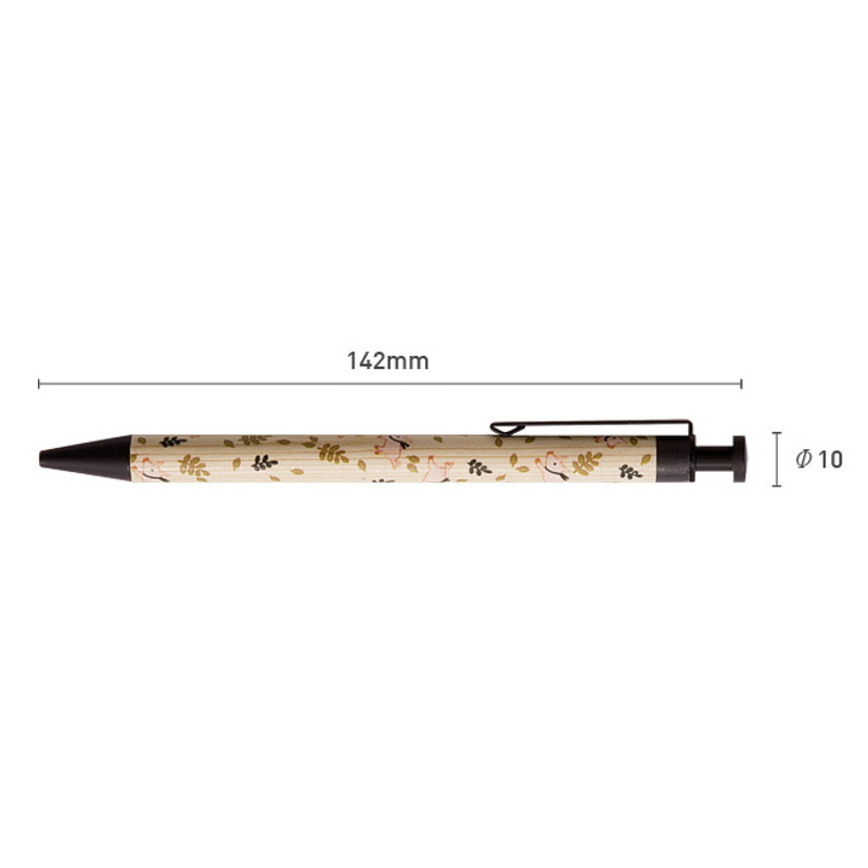 Size of Toffeenut cute black ballpoint pen 0.7mm 