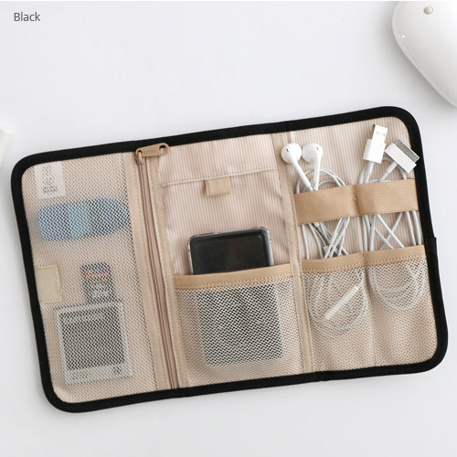 Black - Brunch brother roll up organizer pouch