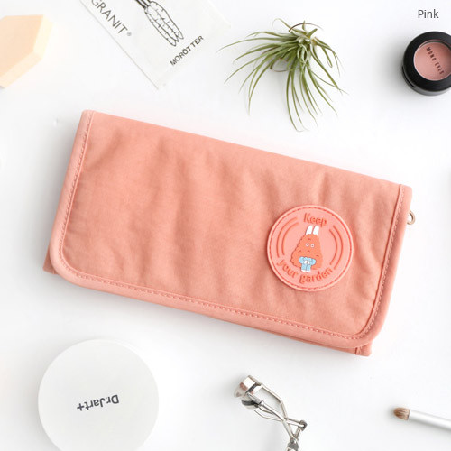 Pink - Brunch brother roll up organizer pouch