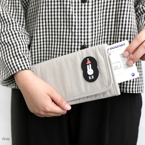 Gray - Brunch brother roll up organizer pouch