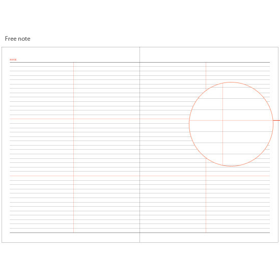 Free note - Awesome large dated planner scheduler