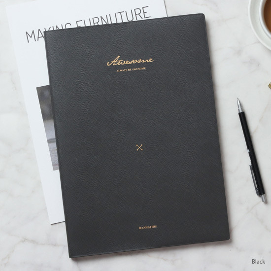 Black - Awesome large dated planner scheduler