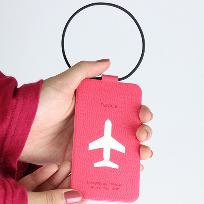 Fenice Simple folding airplane travel luggage name tag Fenice Simple folding airplane travel luggage name tag