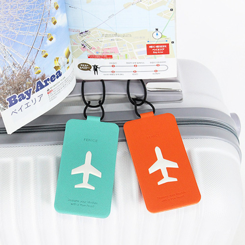 Fenice Simple folding airplane travel luggage name tag Fenice Simple folding airplane travel luggage name tag