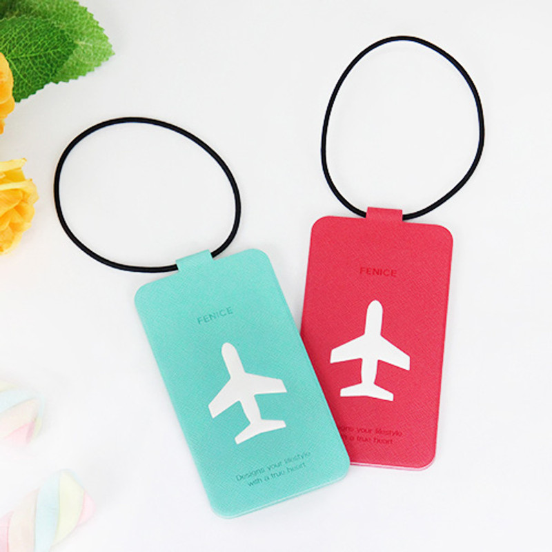 Fenice Simple folding airplane travel luggage name tag Fenice Simple folding airplane travel luggage name tag
