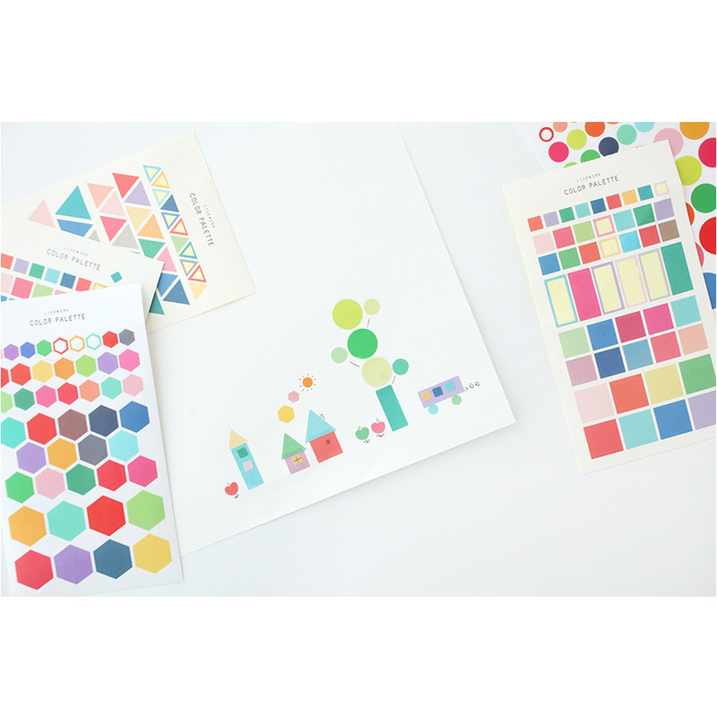 Color Palette Deco Sticker