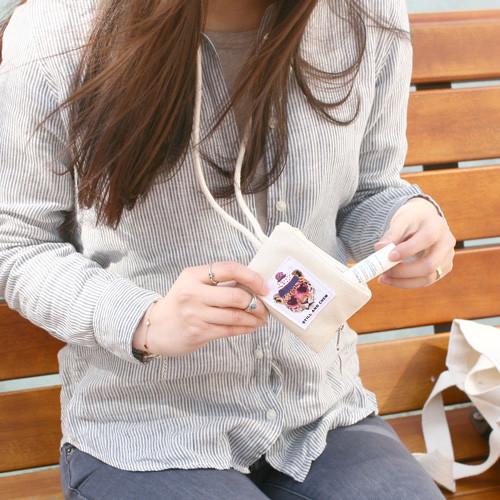 Real looker half zip around card case 