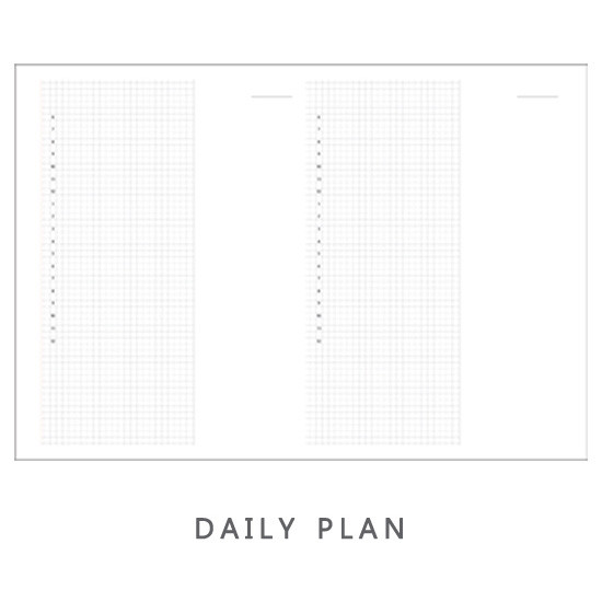 Daily plan - Dear my day one month undated diary 