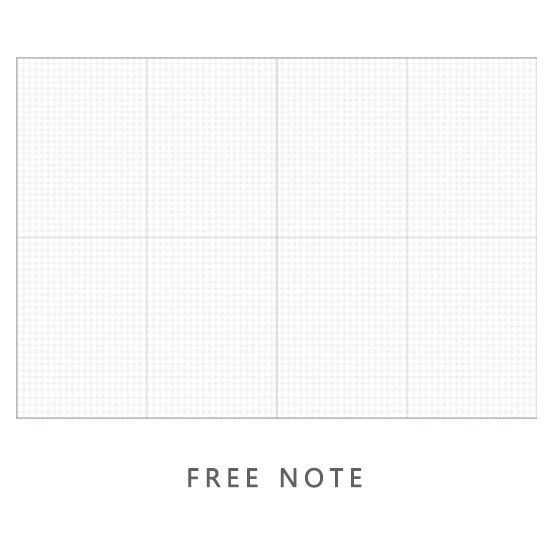 Free note - Fashionable animal one month undated diary