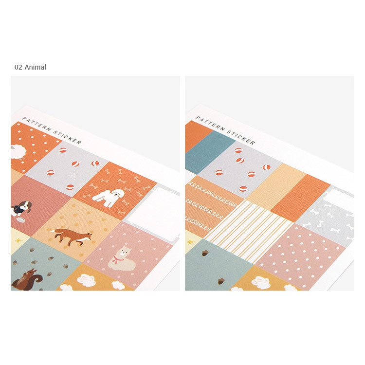 02 - Dailylike Paper pattern sticker set