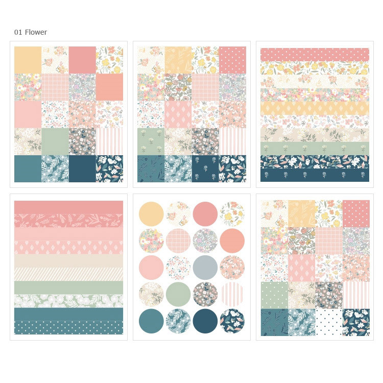 01 - Dailylike Paper pattern sticker set
