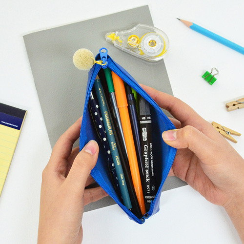 Jam studio Du-dum pom-pom zipper pencil case 