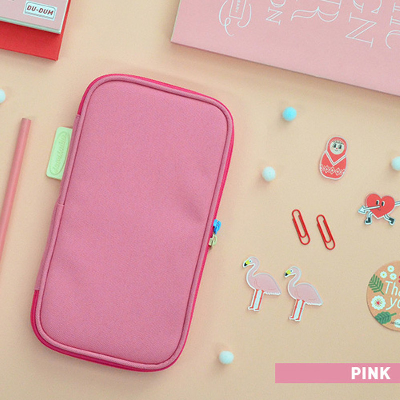 Pink - Jam studio Folding pencil case pocket pouch ver.4 