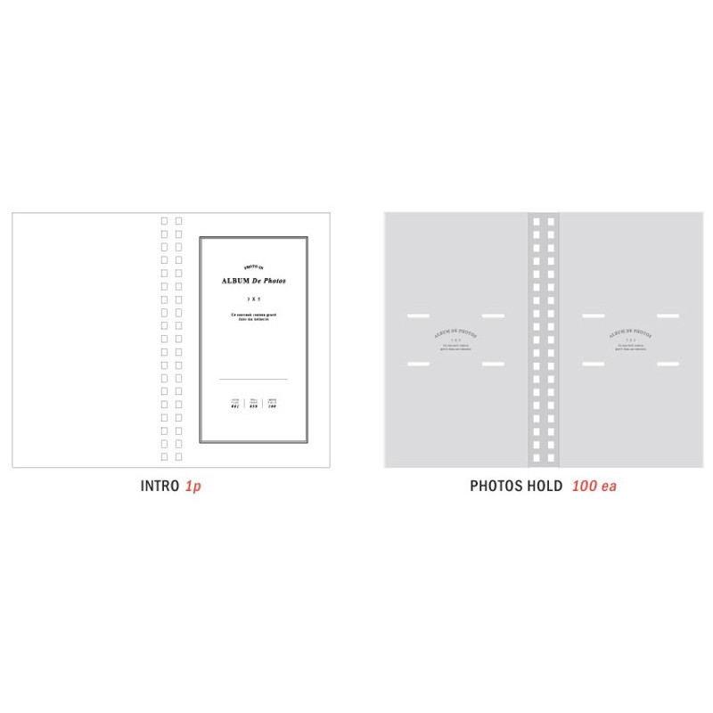 Composition of Album de photos 3X5 slip in photo album