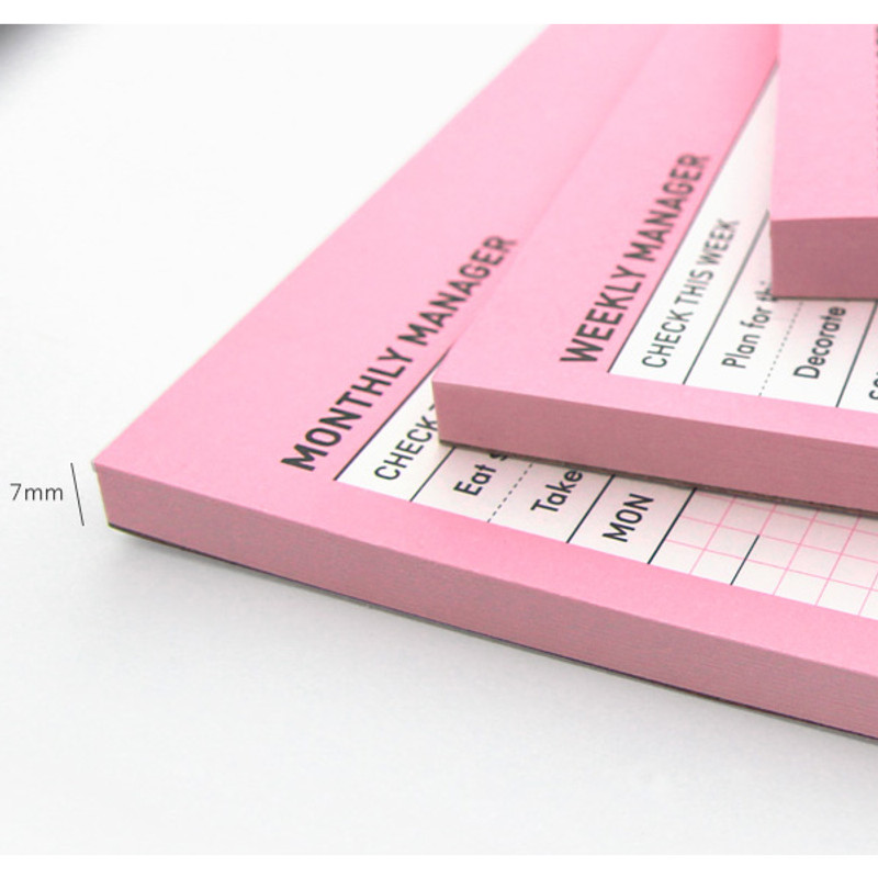 Size of Schedule manager undated monthly desk planner