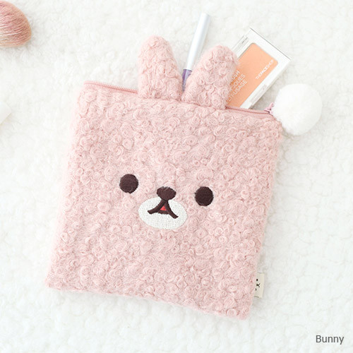 Bunny - Popuree poodle small zipper pouch 
