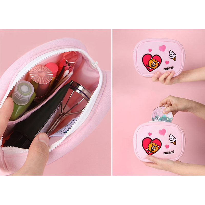 Popmon - Antenna shop Monster square large zipper pouch 