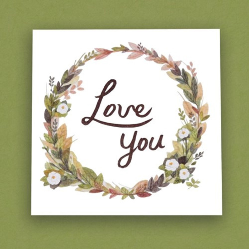 05 - Blessom Blossom folding message card 