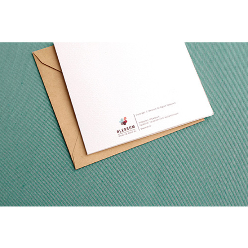 Blessom Blossom folding message card 