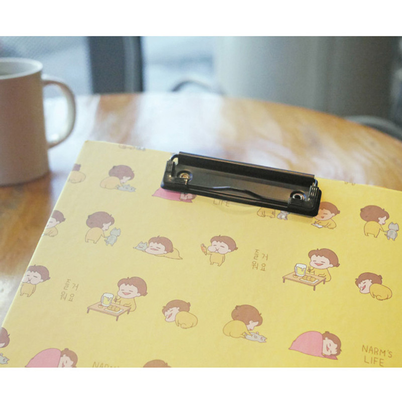 N.IVY Narm's life happy narm pattern A4 clipboar N.IVY Narm's life happy narm pattern A4 clipboar