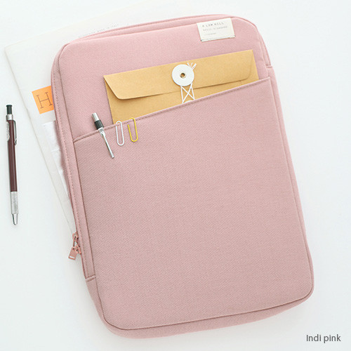 Indi pink - A low hill basic standard file pouch bag ver.2