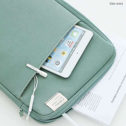 Dim mint - A low hill basic standard file pouch bag ver.2