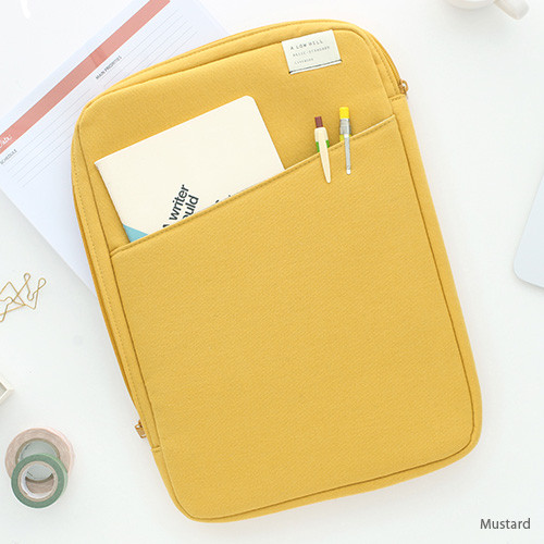 Mustard - A low hill basic standard file pouch bag ver.2
