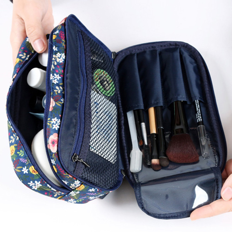 Wanna This Cosmetic makeup double side zipper pouch Wanna This Cosmetic makeup double side zipper pouch