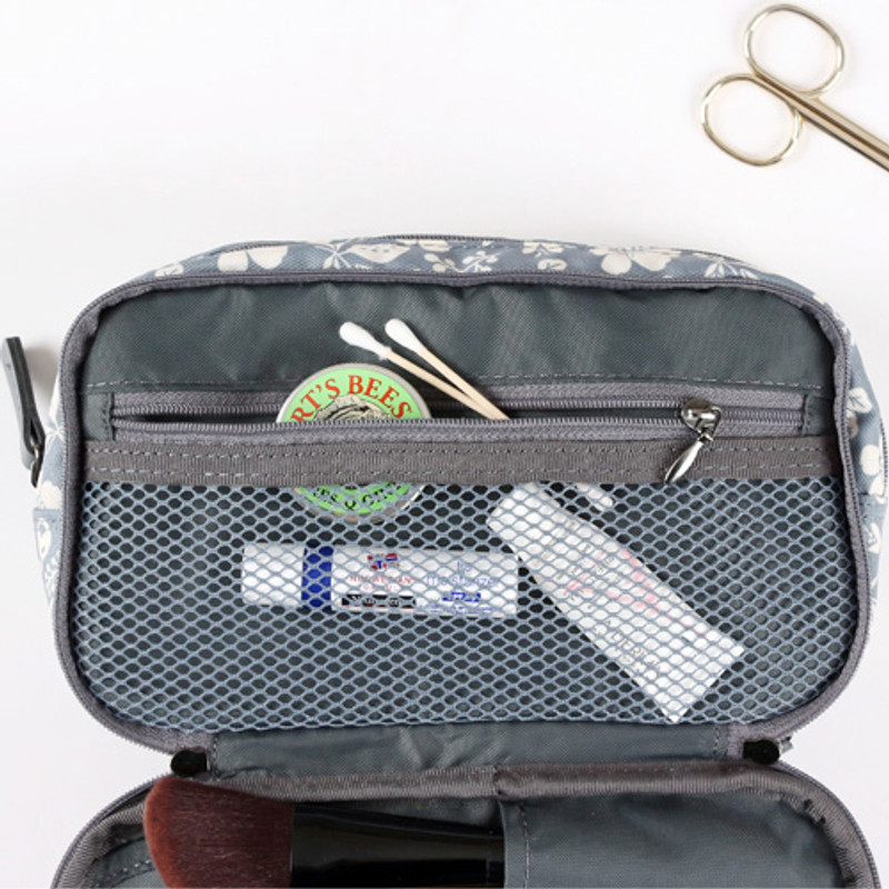 Zipper pocket - Cosmetic makeup double side zipper pouch Zipper pocket - Cosmetic makeup double side zipper pouch