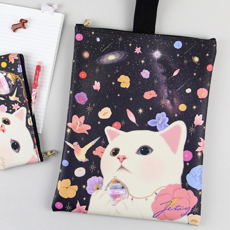 Heaven - Choo Choo cat cori zipper tote bag Heaven - Choo Choo cat cori zipper tote bag