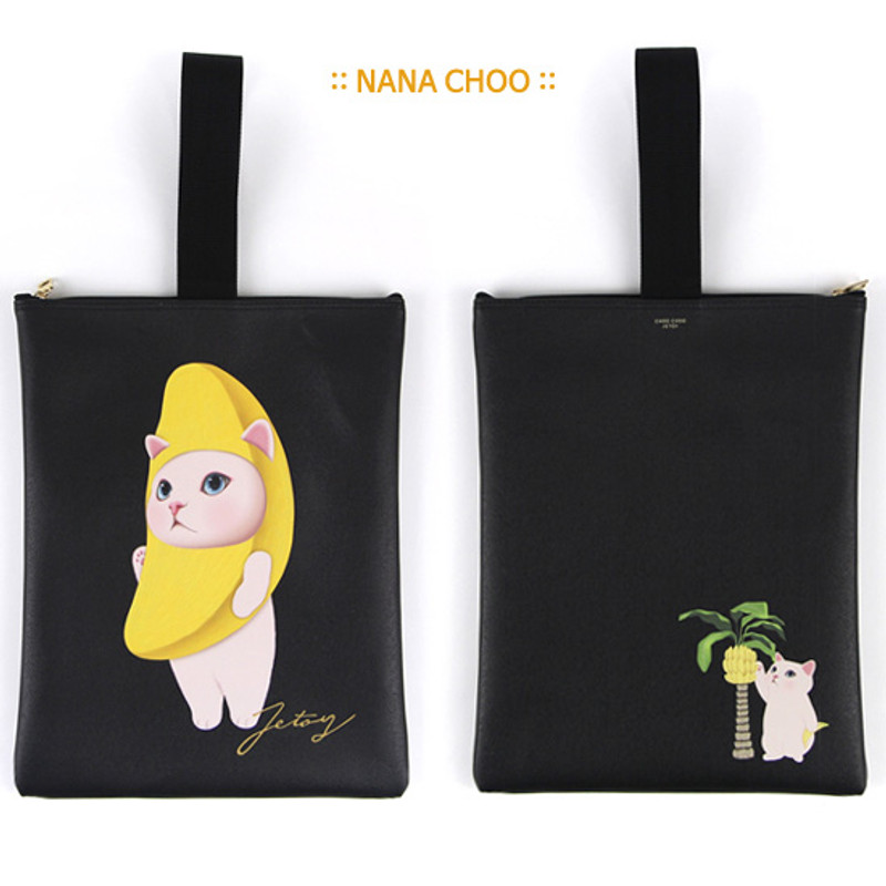 Nana choo - Choo Choo cat cori zipper tote bag Nana choo - Choo Choo cat cori zipper tote bag