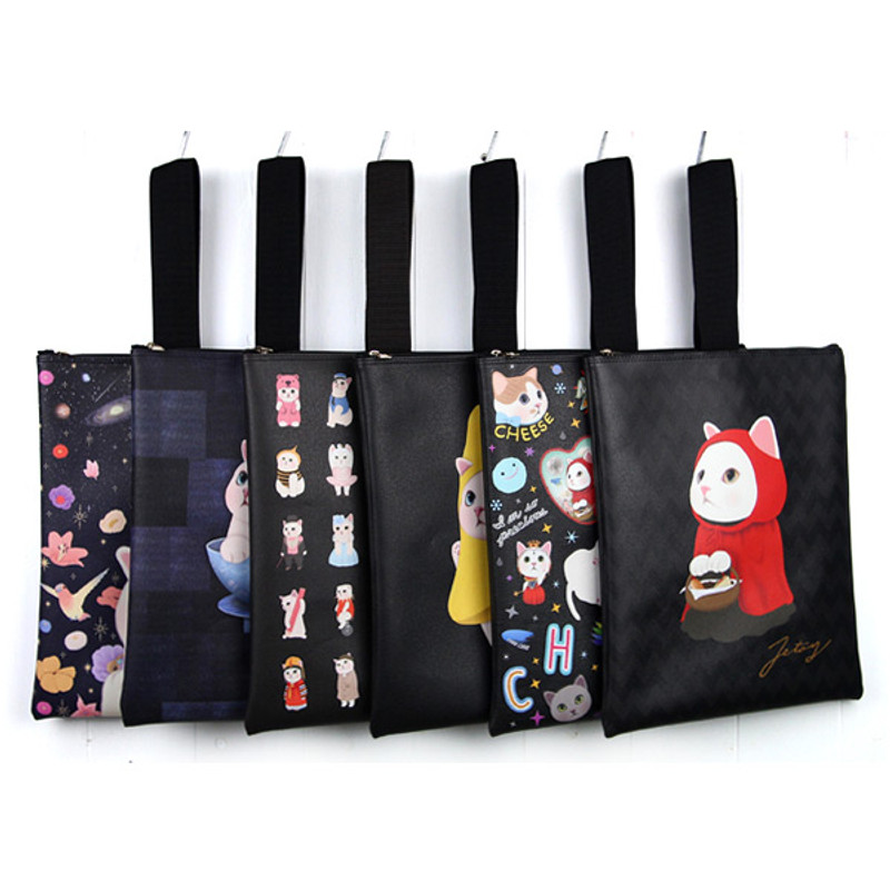 Choo Choo cat cori zipper tote bag Choo Choo cat cori zipper tote bag