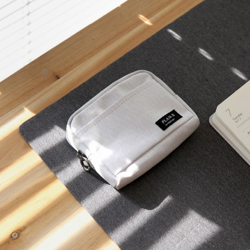 Clay white - Make your second plan multi small pocket pouch