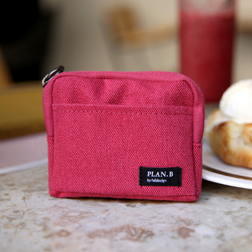 Rose pink - Make your second plan multi small pocket pouch