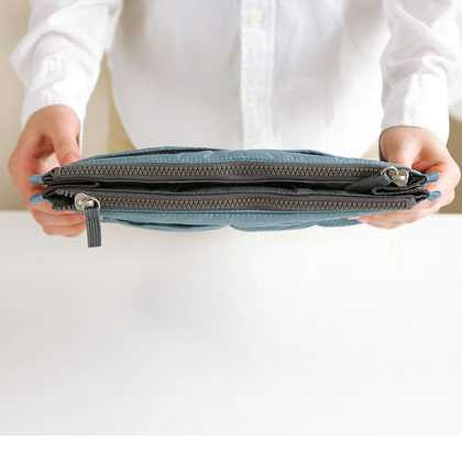 Multi purpose Dual Bag in Bag - slate gray