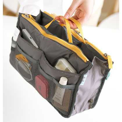 Multi purpose Dual Bag in Bag - slate gray