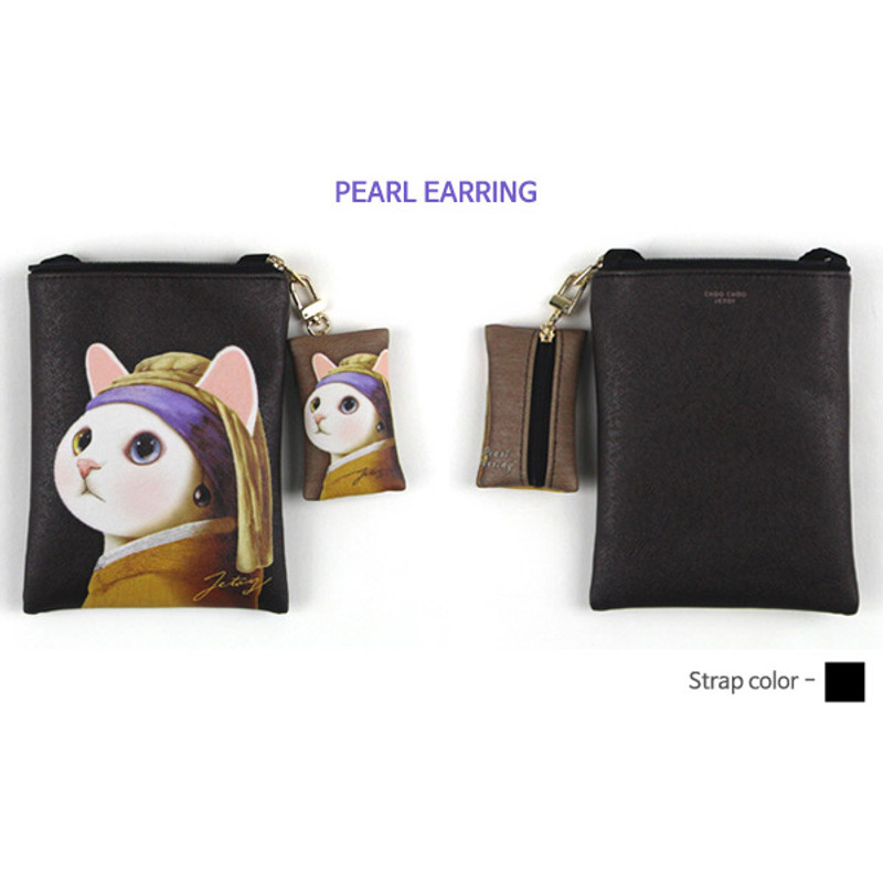 Pearl earring - Choo Choo cat small crossbody bag ver.2 Pearl earring - Choo Choo cat small crossbody bag ver.2