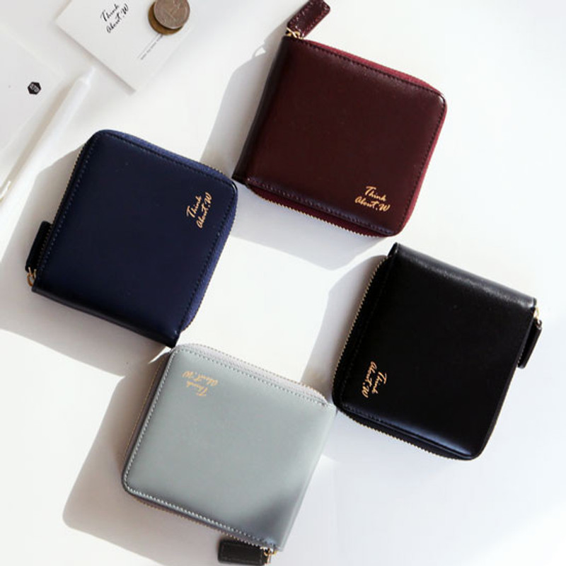 With Alice Think about w Genuine Leather zip around wallet With Alice Think about w Genuine Leather zip around wallet